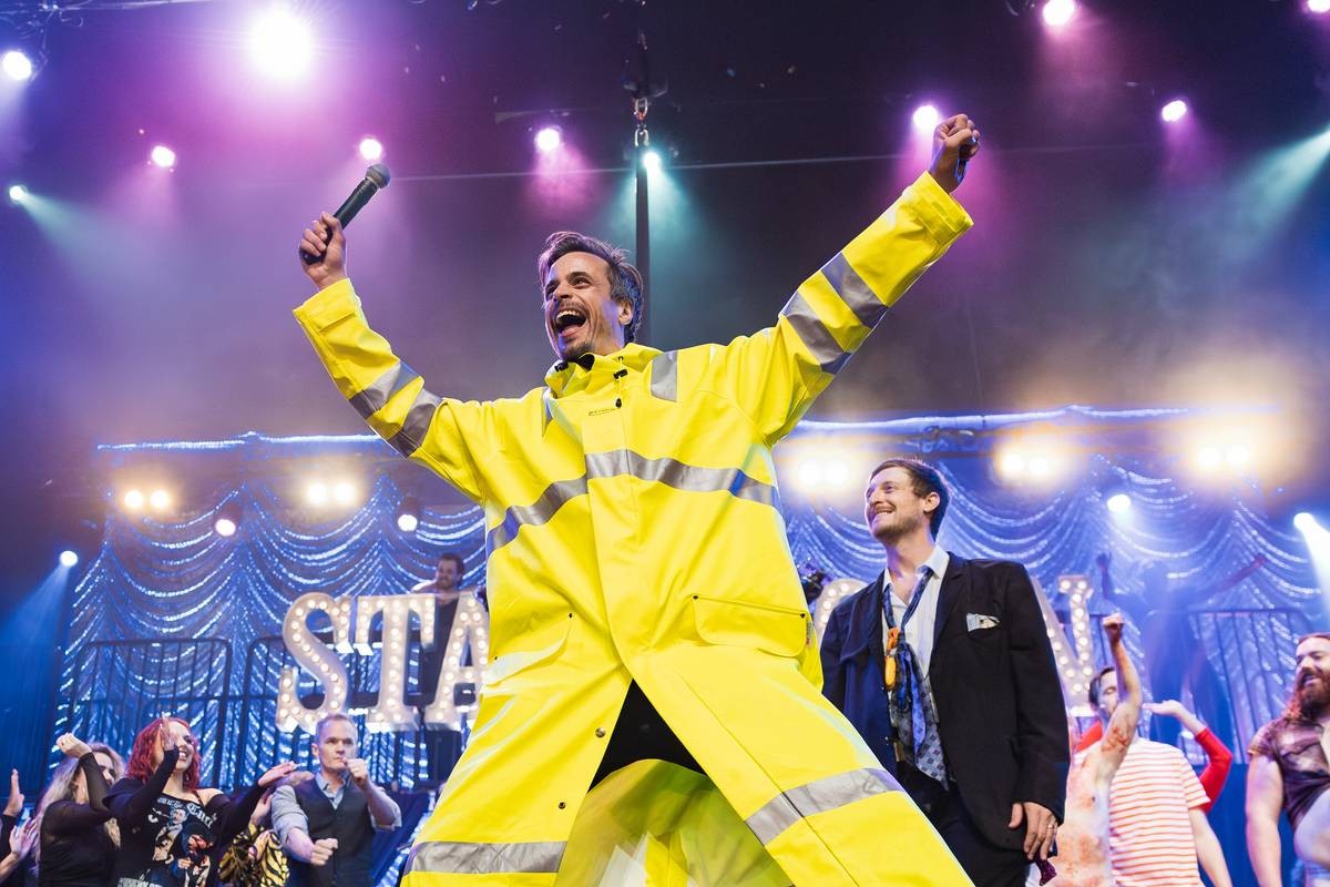 Viggo Venn på scenen i Stamptown
